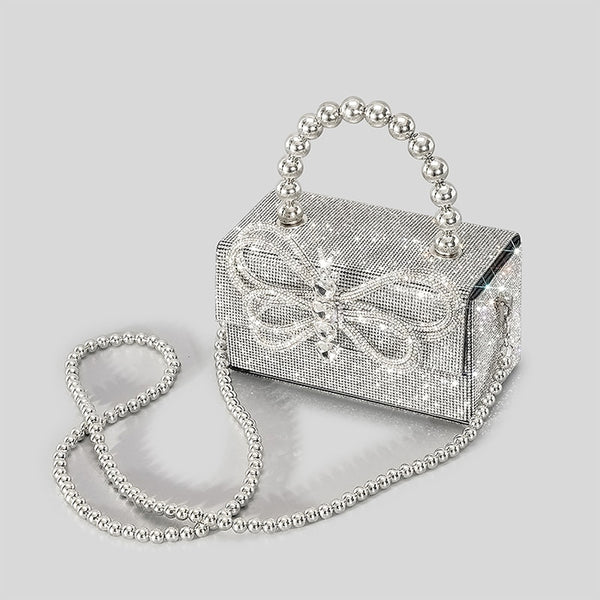 Rhinestone and Crystals Butterfly Bag