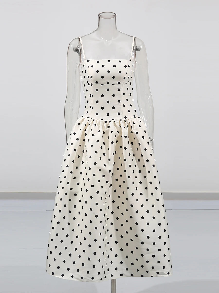 Polka Dot Midi Dress