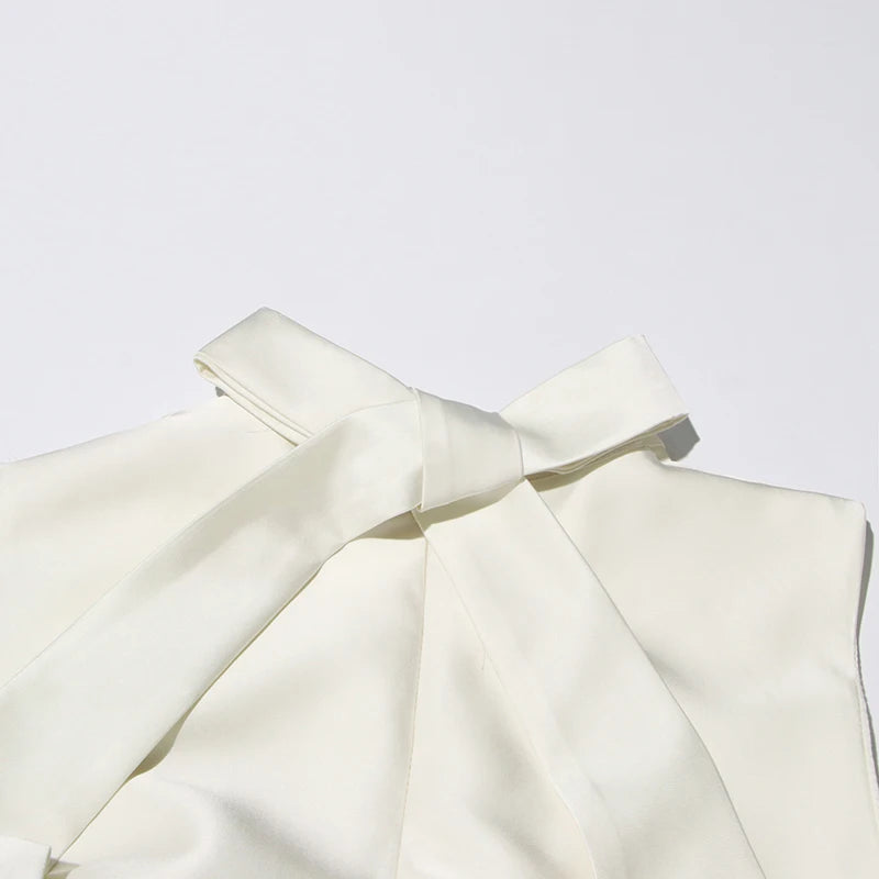 Appliques O Neck Midi Dress