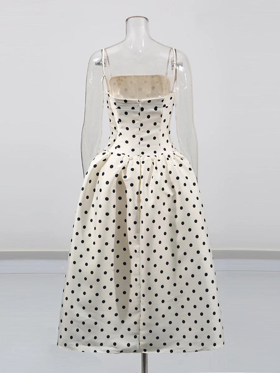 Polka Dot Midi Dress