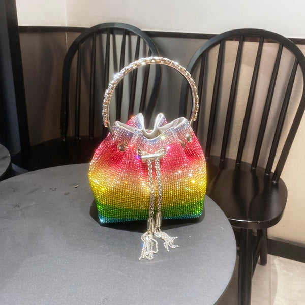 Rainbow bucket online bag