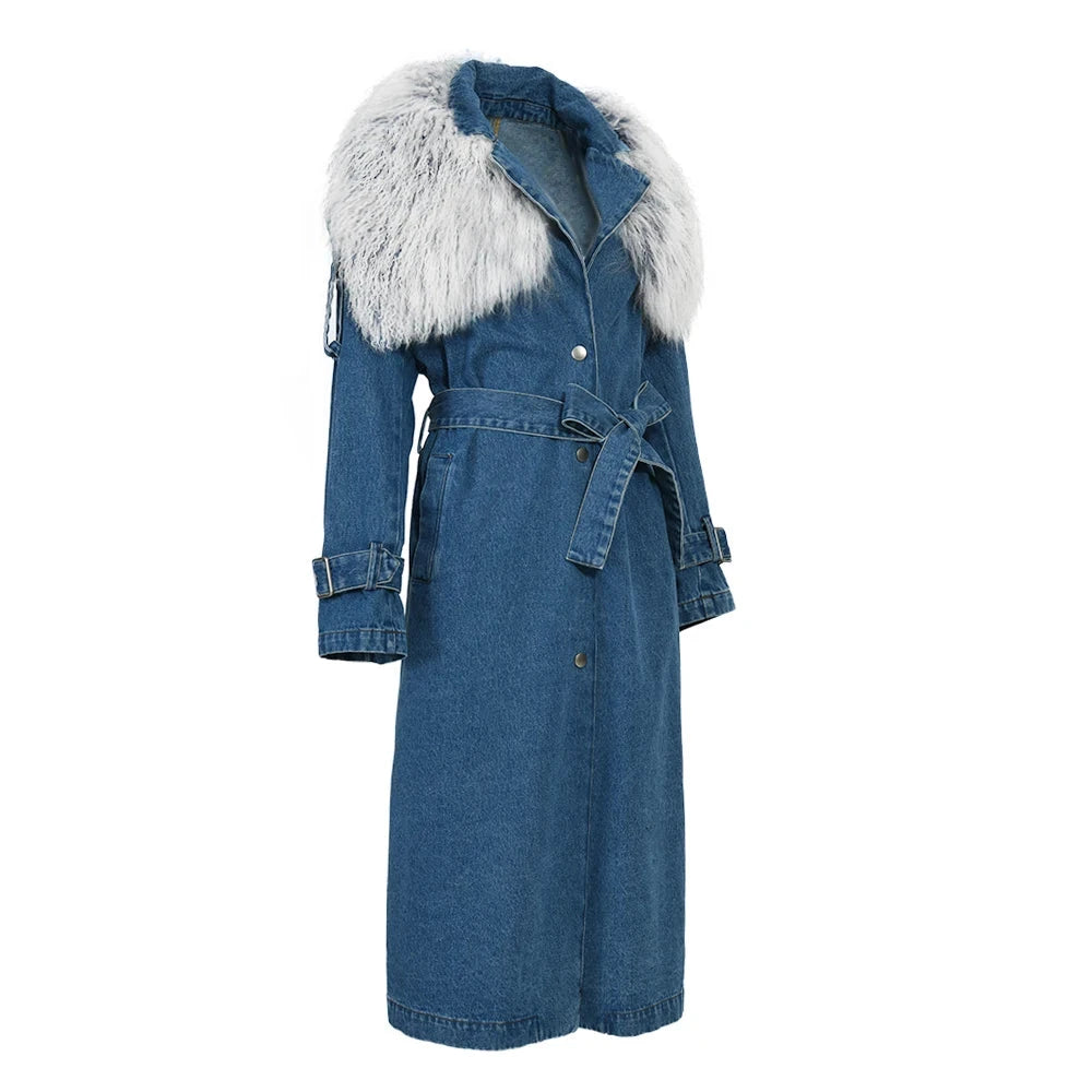 Zalia Atelier | Denim Trench Coat