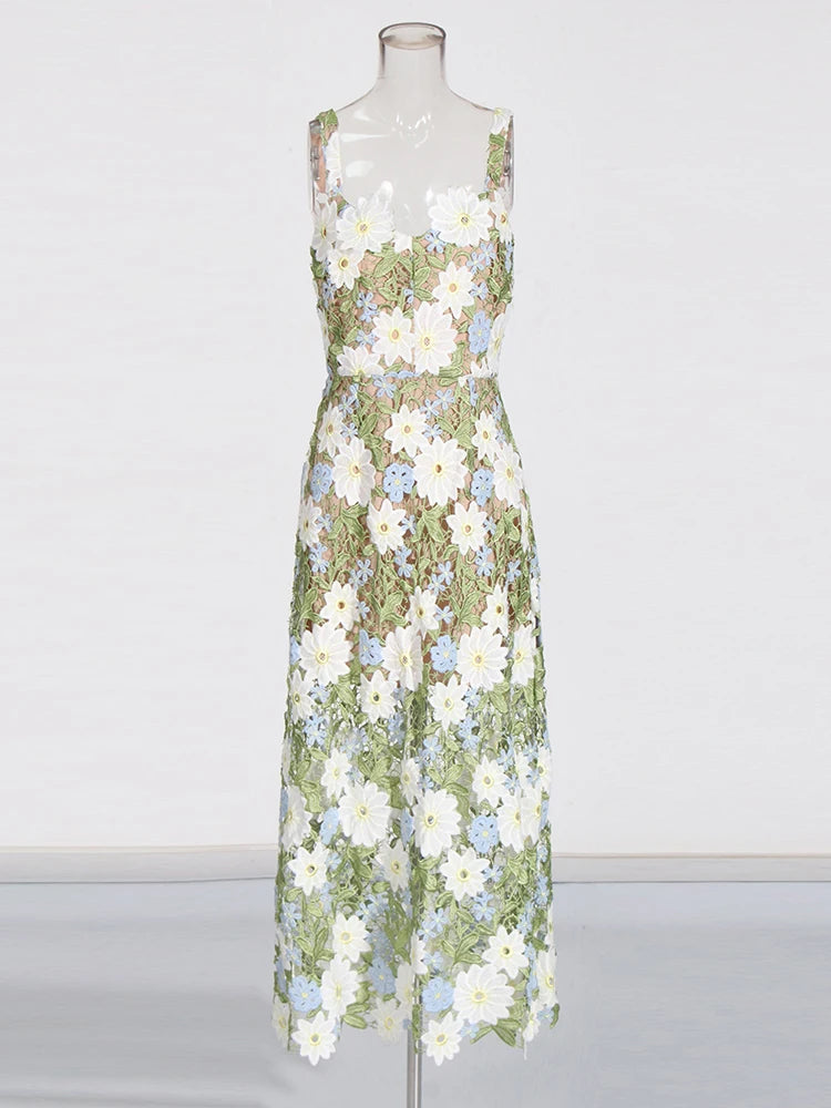 Embroidered Flowers Dress | Elliat Dress dupe | Designer Inspired