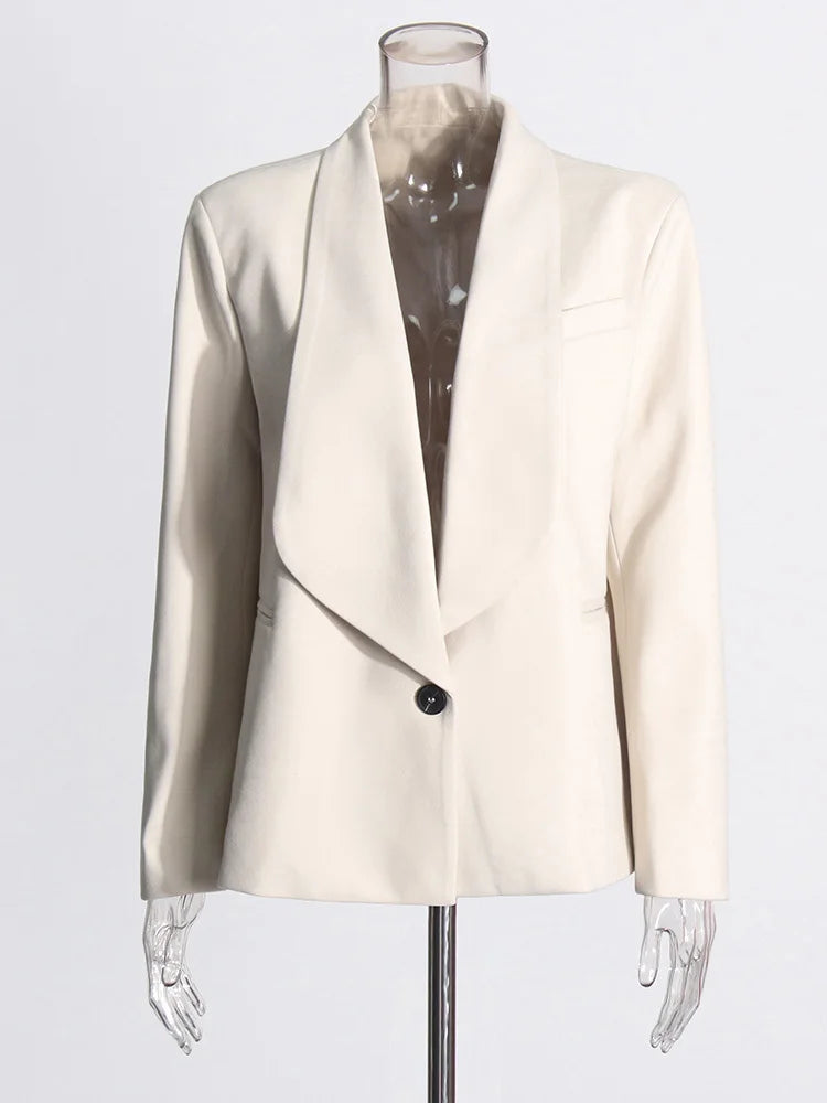 Zalia Atelier | Minimalist Blazer | One Button Blazer