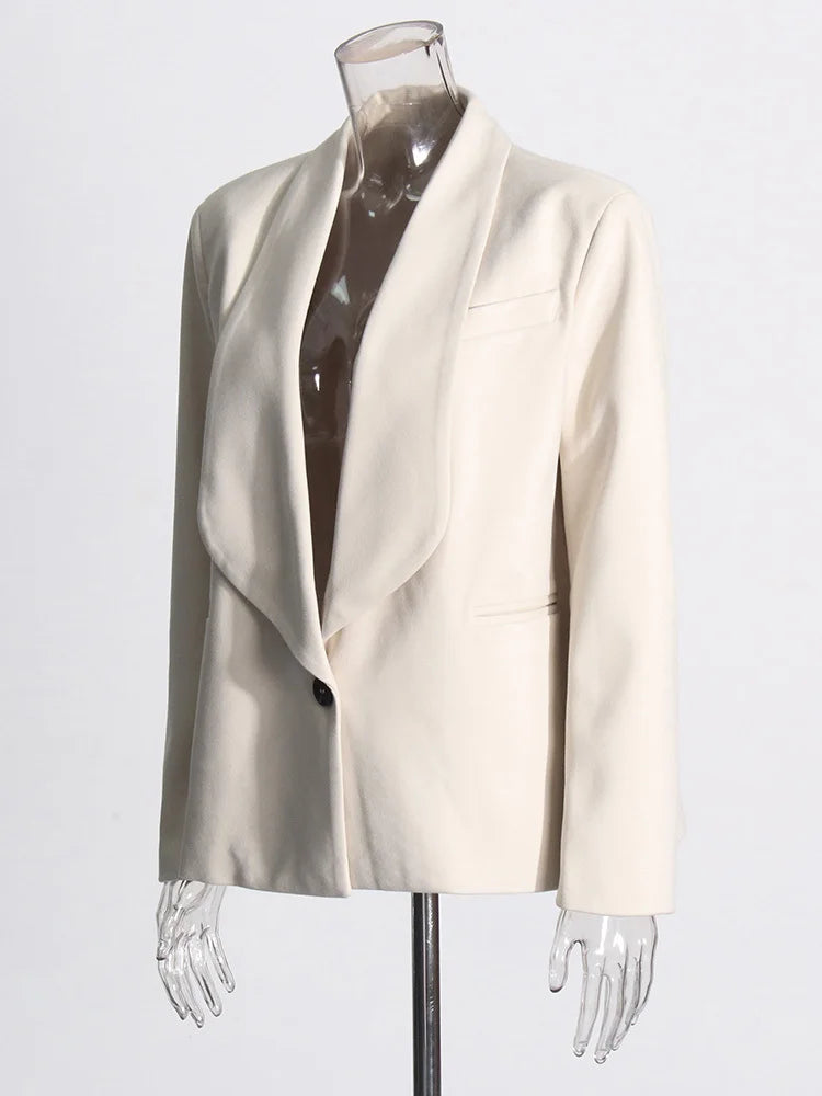 Zalia Atelier | Minimalist Blazer | One Button Blazer