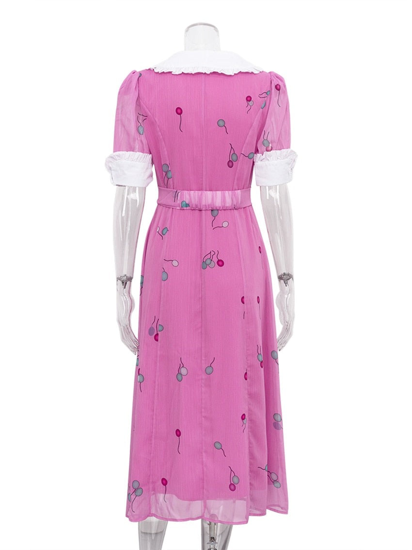 Doll Collar Midi Dress