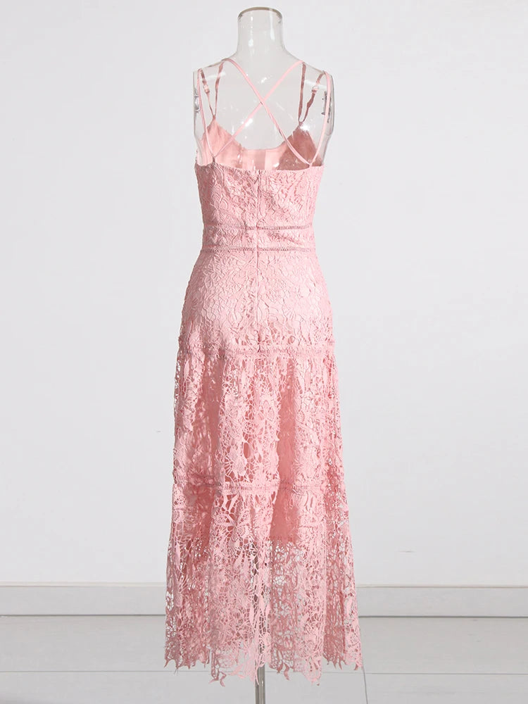 Embroidered Lace Dress