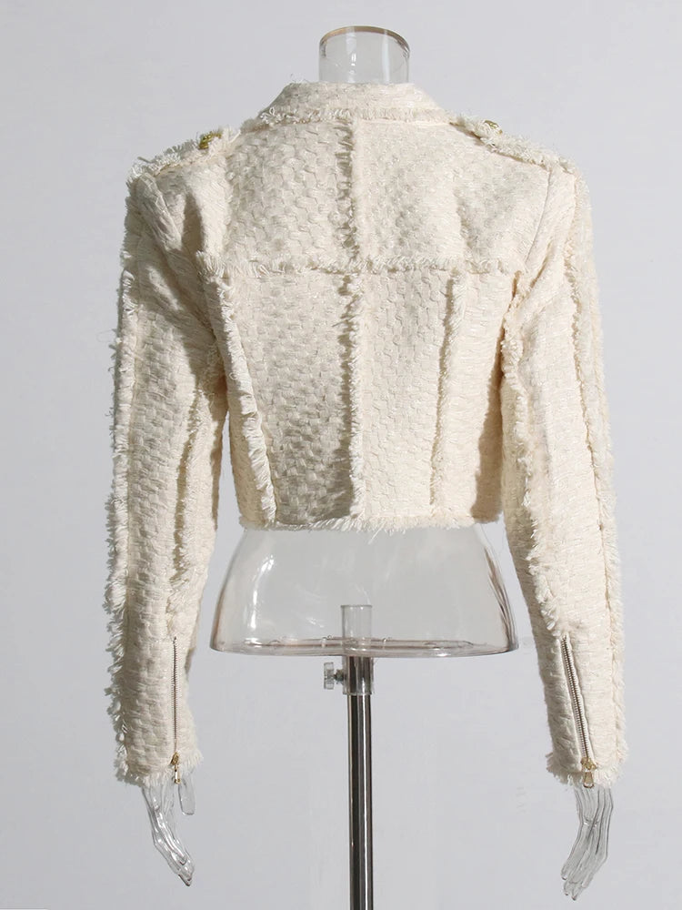 Zalia Atelier | Cream Tweed Blazer