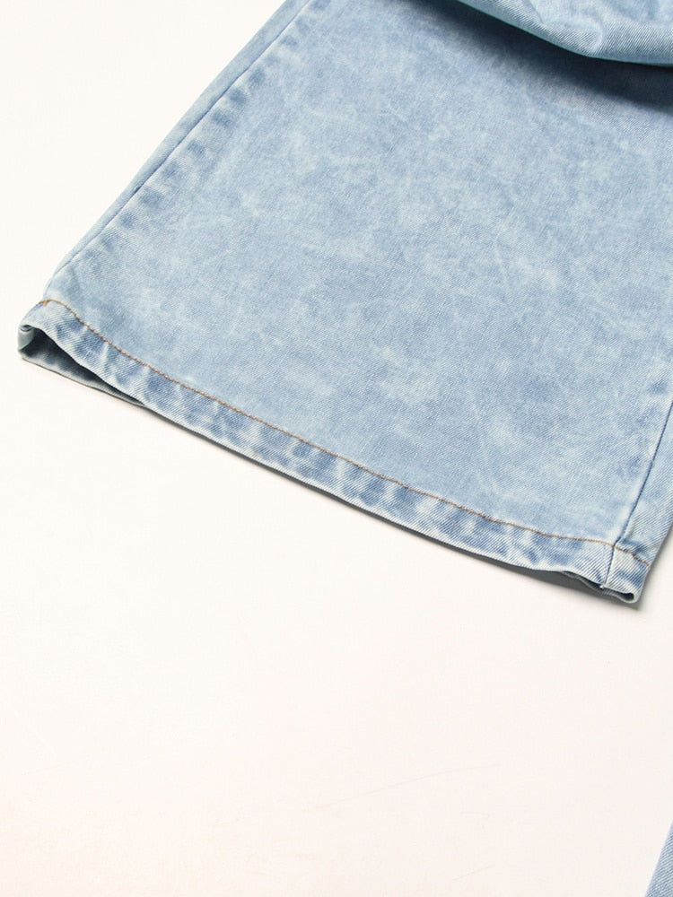 Patchwork Denim Pants