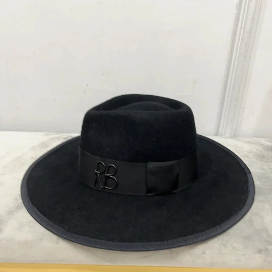 Black Wool Hat