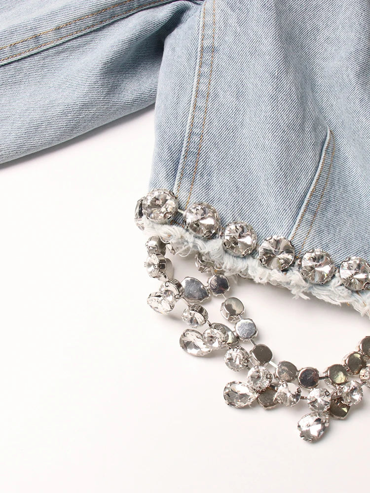 Rhinestone Denim Jacket