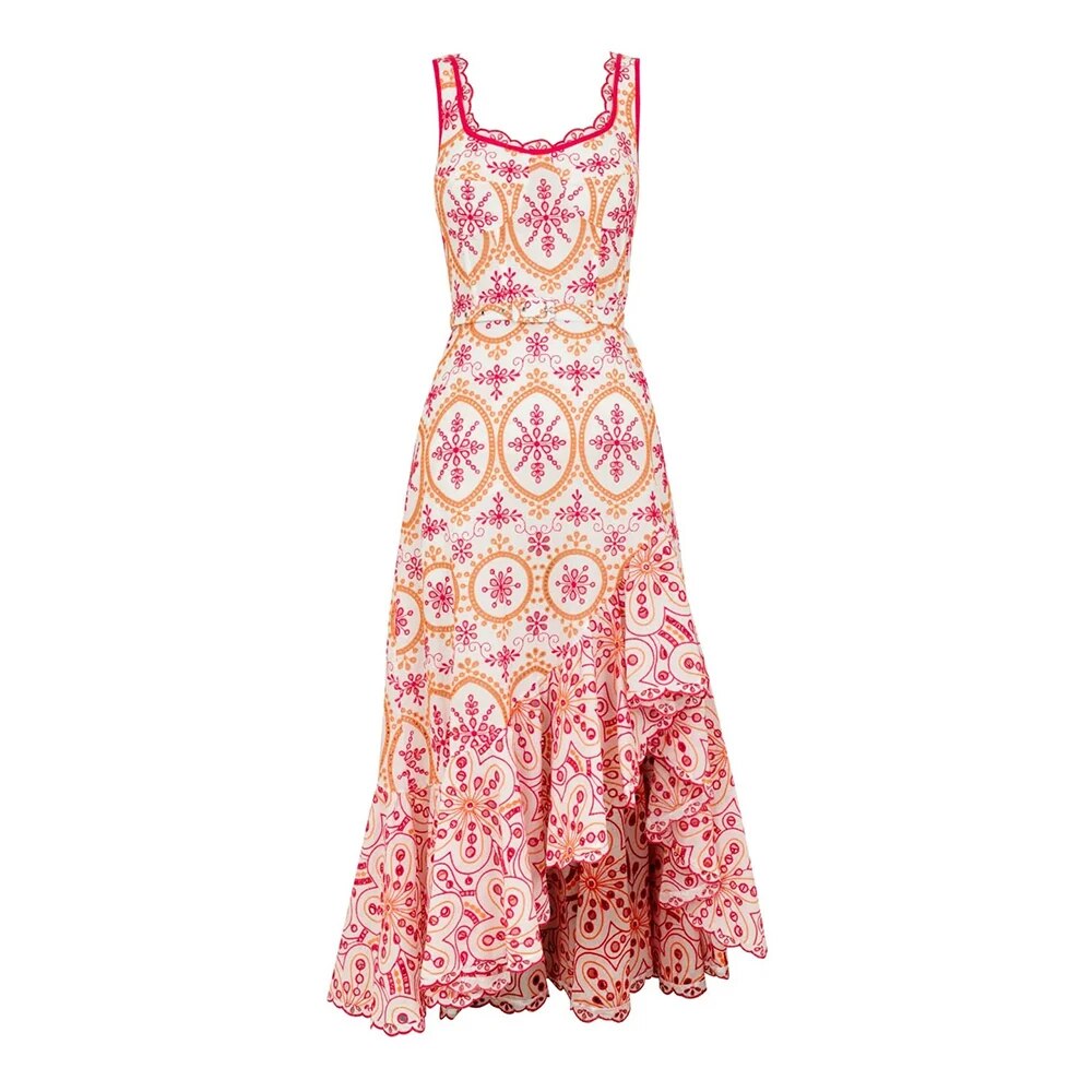 Broderie Midi Dress