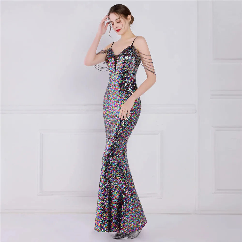 Beads and Sequins Gown