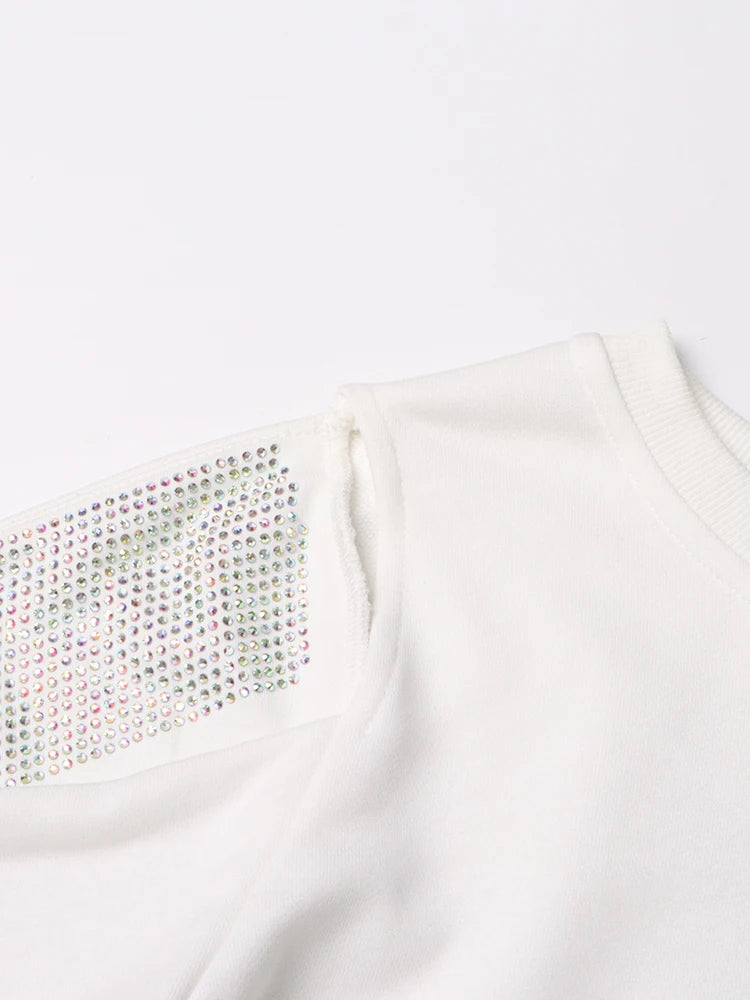 Crystal Embellished Sweatshirt