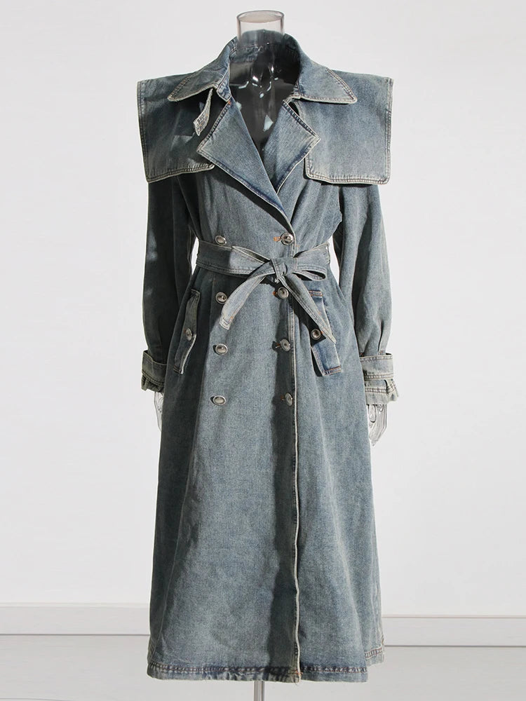 Denim Trench Coat | Zalia Atelier