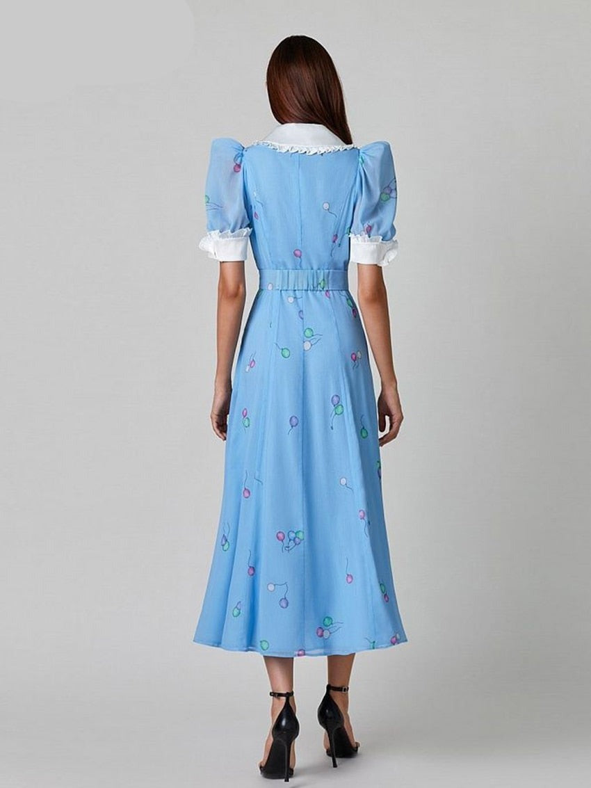 Doll Collar Midi Dress