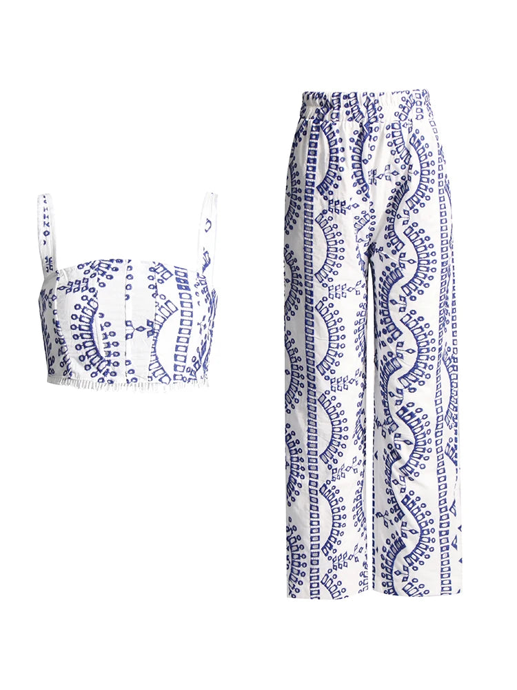 Embroidered Top and Skirt Set | Charo Ruiz Dupe