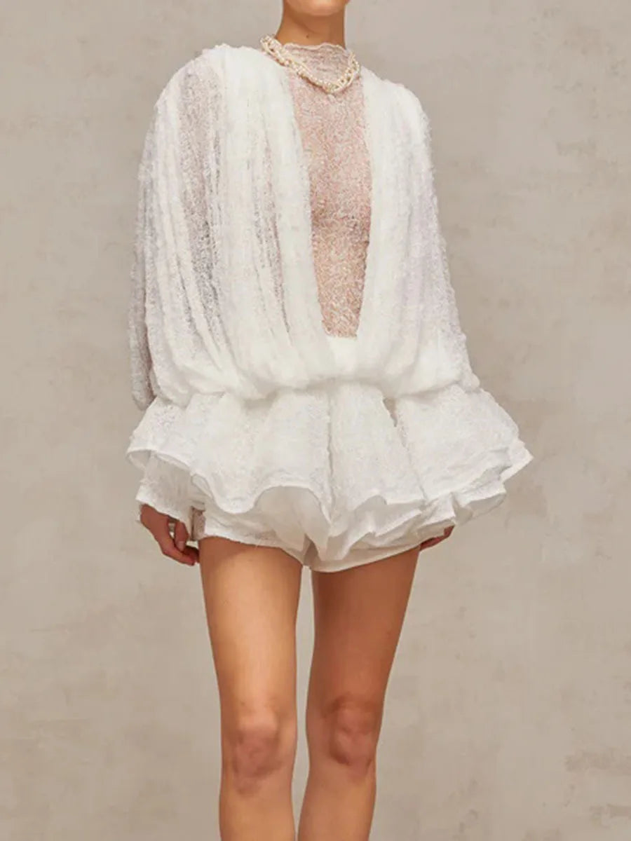 O Neck Mini Dress