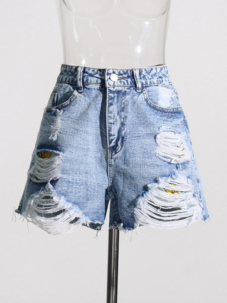 Vintage Cute Denim Shorts | Chic Street Fashion | Zalia Atelier