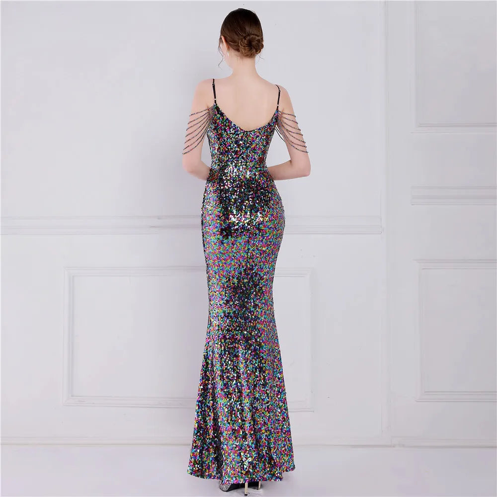 Beads and Sequins Gown