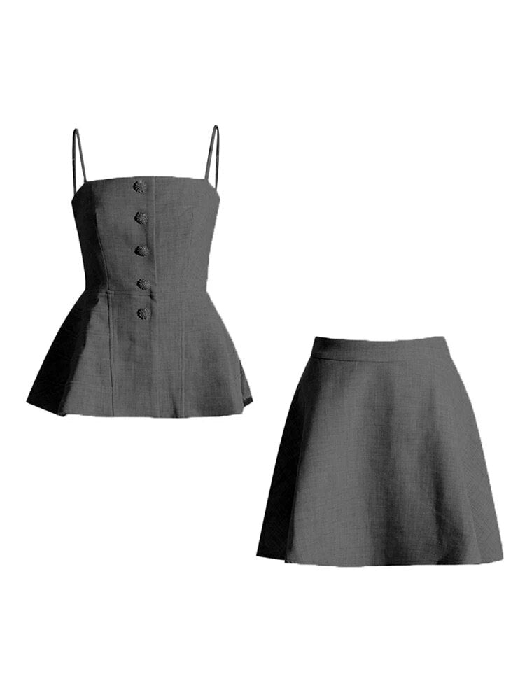 Top and Skirt Set