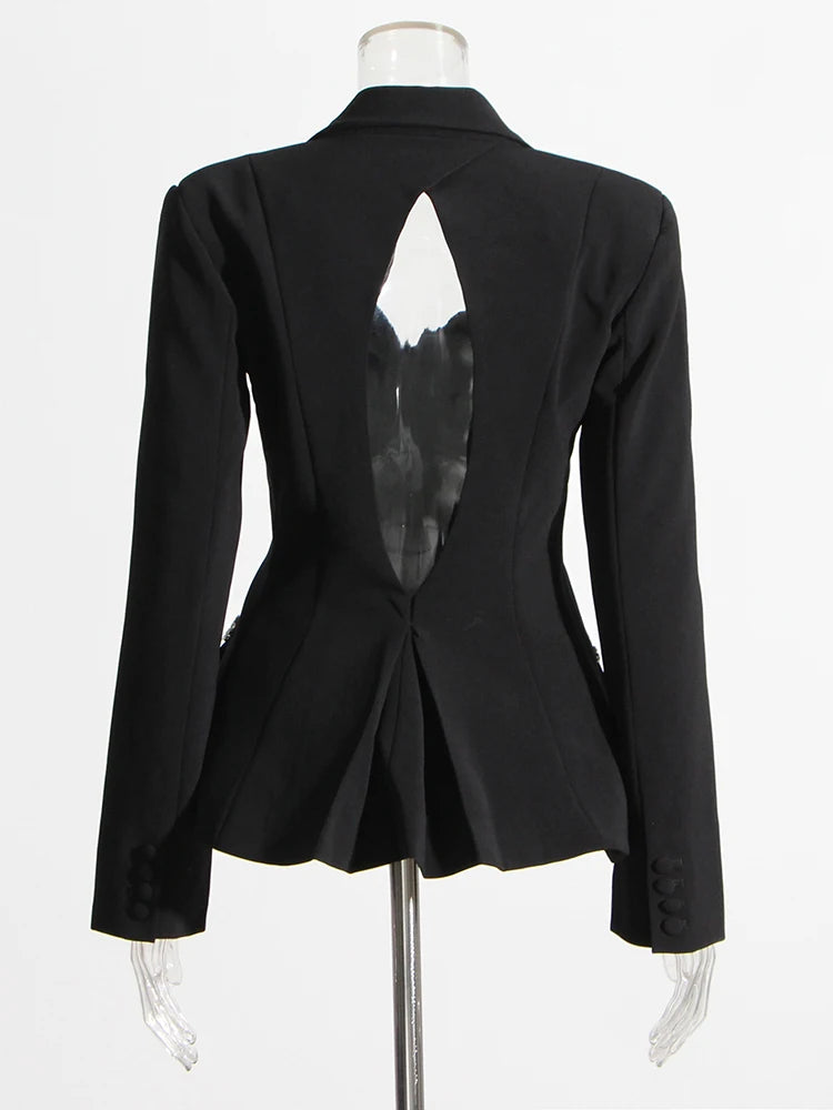 Back Cutout Blazer