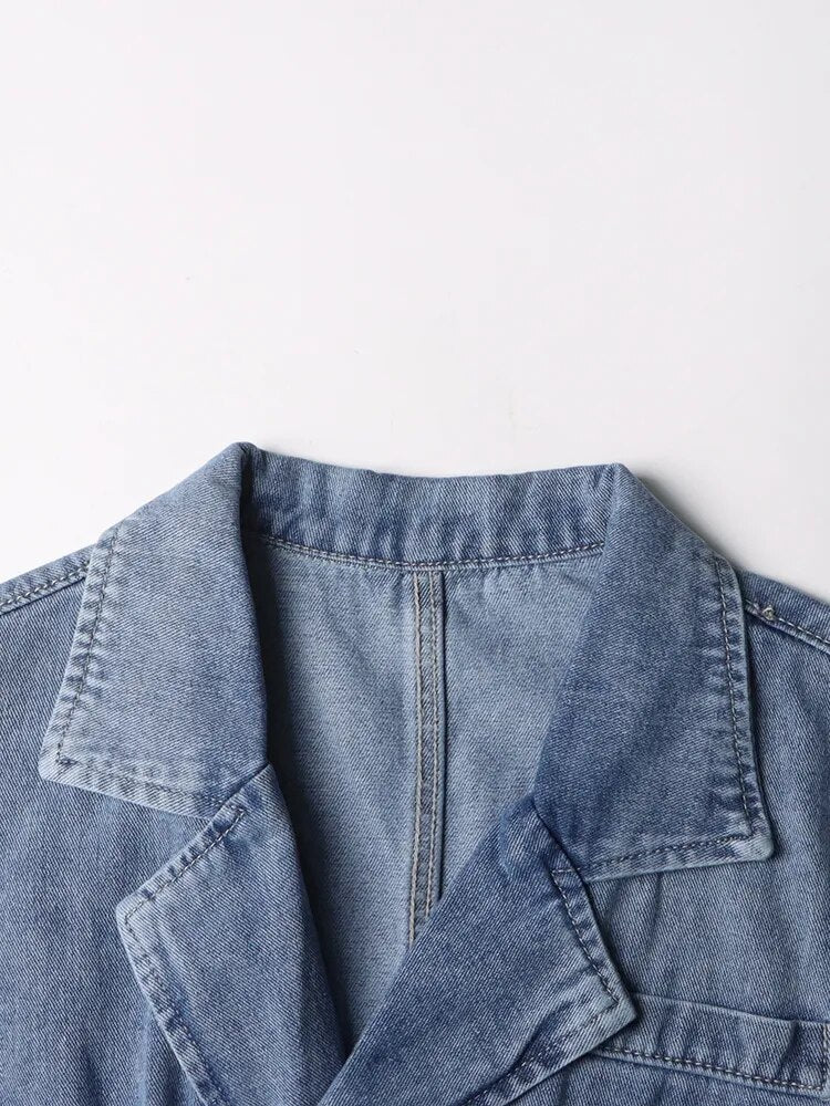 Knit and Denim Jacket