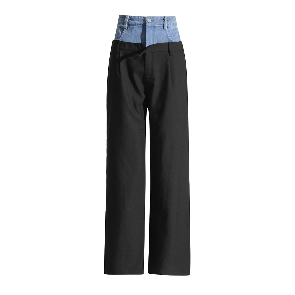 Zalia Atelier | Denim Patchwork Pants