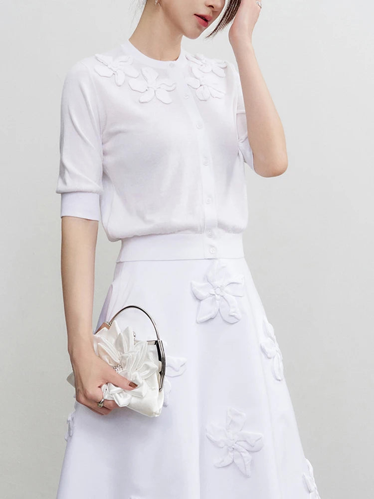 Appliques Knit Top