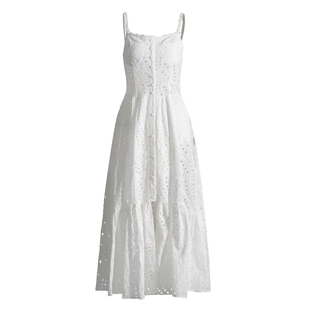 White Embroidery Dress Charo Ruiz Dupe