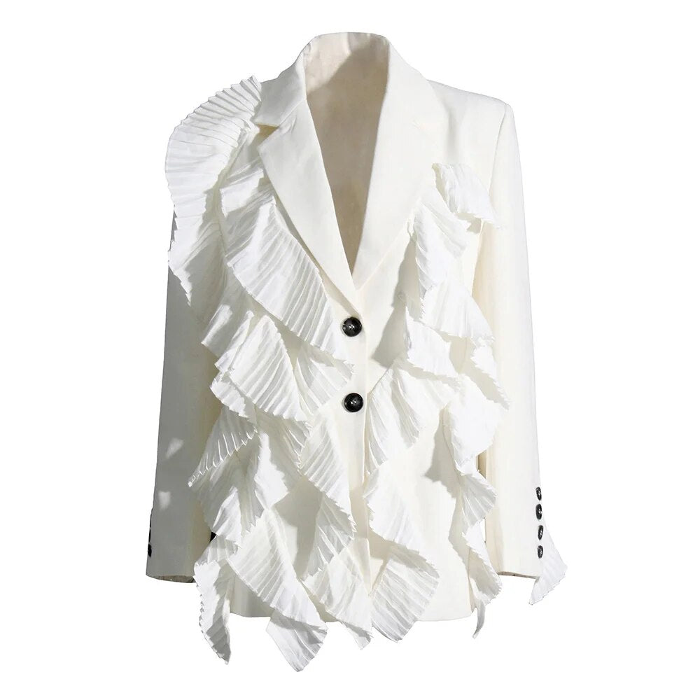 Ruffles Blazer