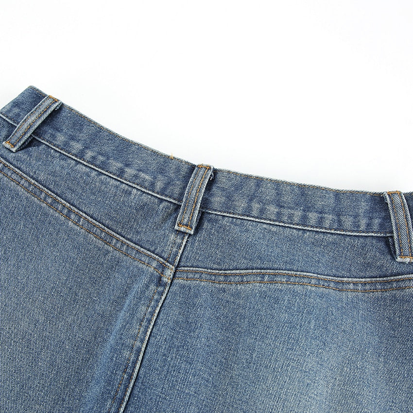 High Waist Denim Skirt