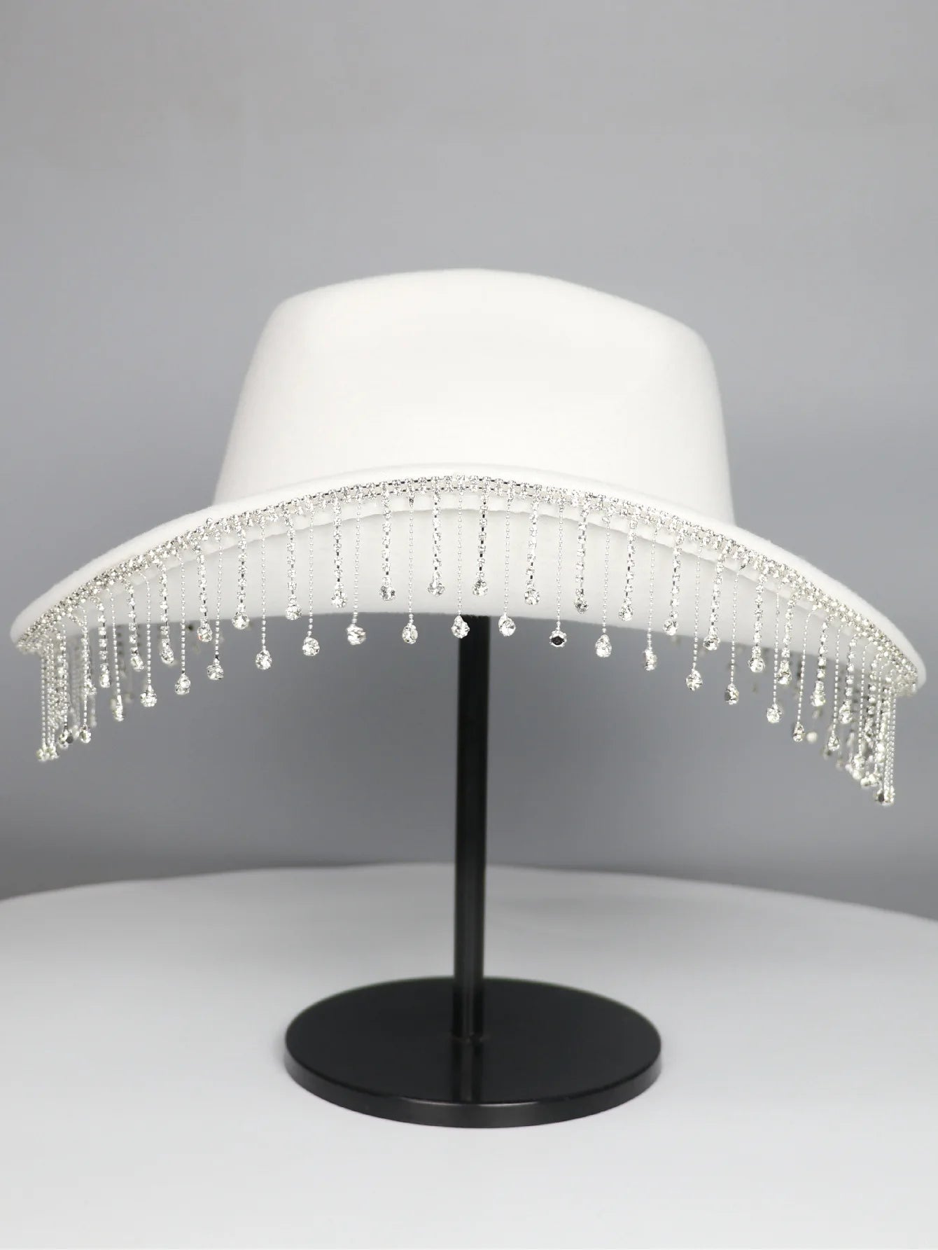 Rhinestone Fringe Hat