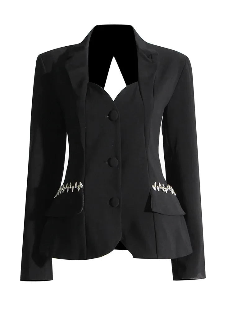 Back Cutout Blazer