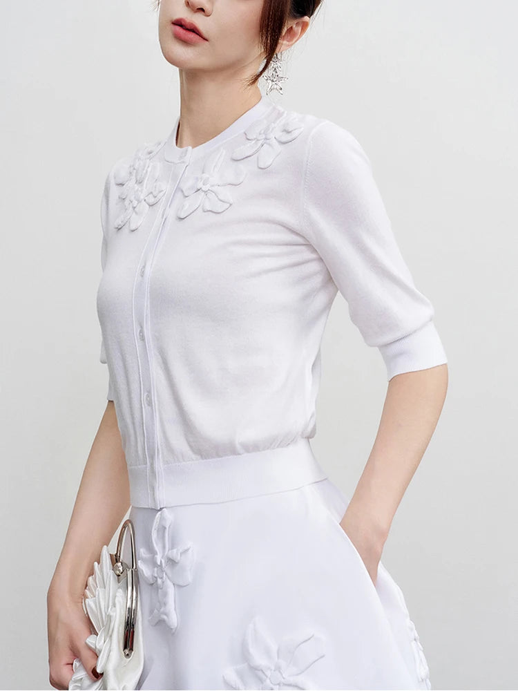 Appliques Knit Top
