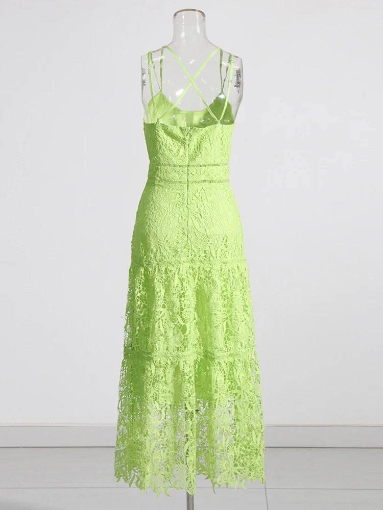 Embroidered Lace Dress