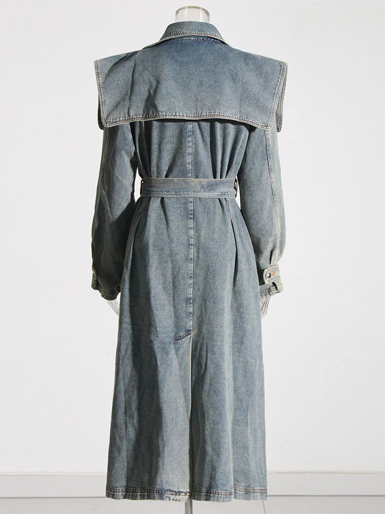 Denim Trench Coat