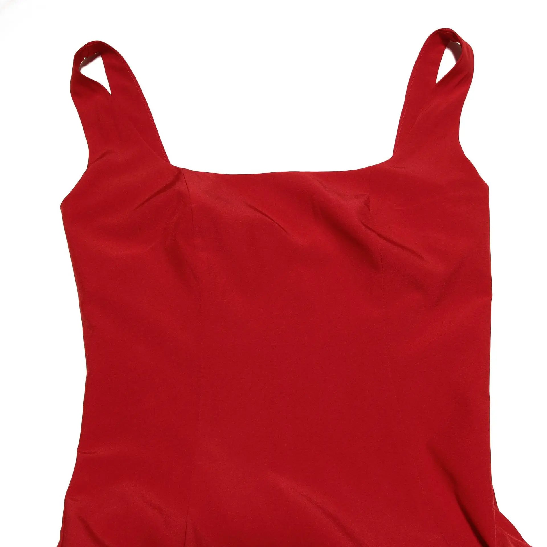 Red Drop Waist Dress