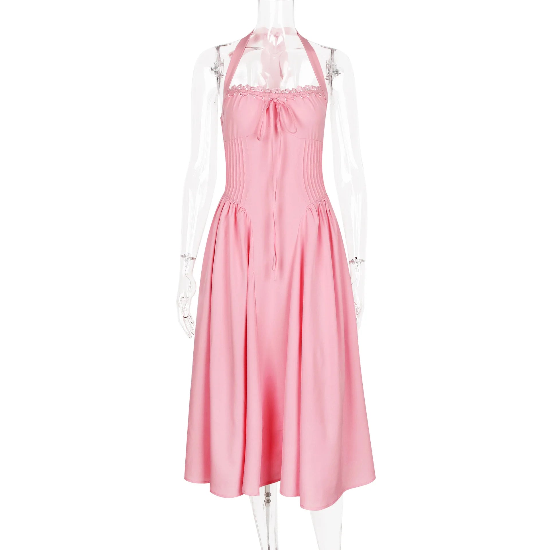 Zalia Atelier Pink Halter Dress