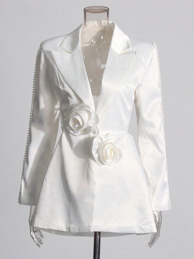 White Blazer Appliques | Zalia Atelier