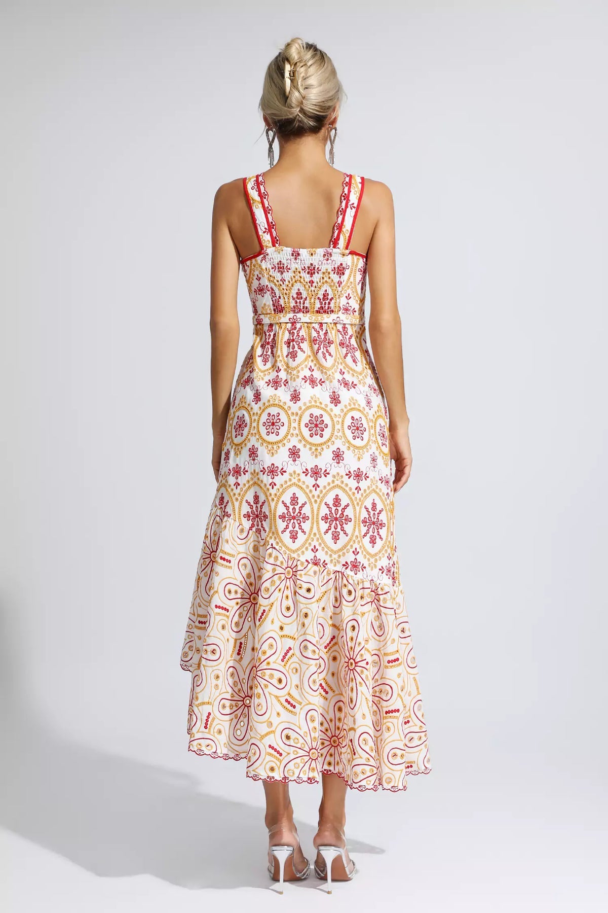 Broderie Midi Dress