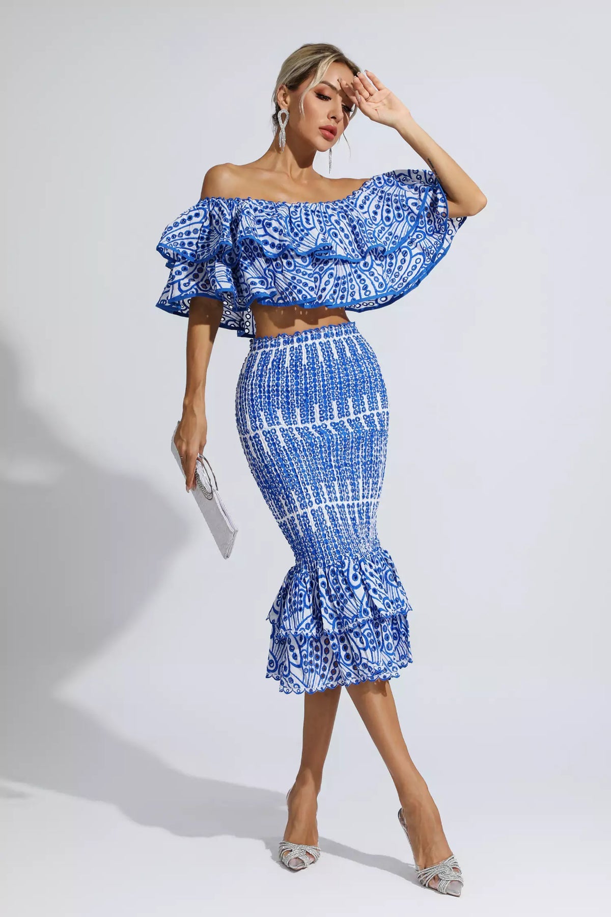 Embroidery Top and Skirt Set Charo Ruiz Dupe