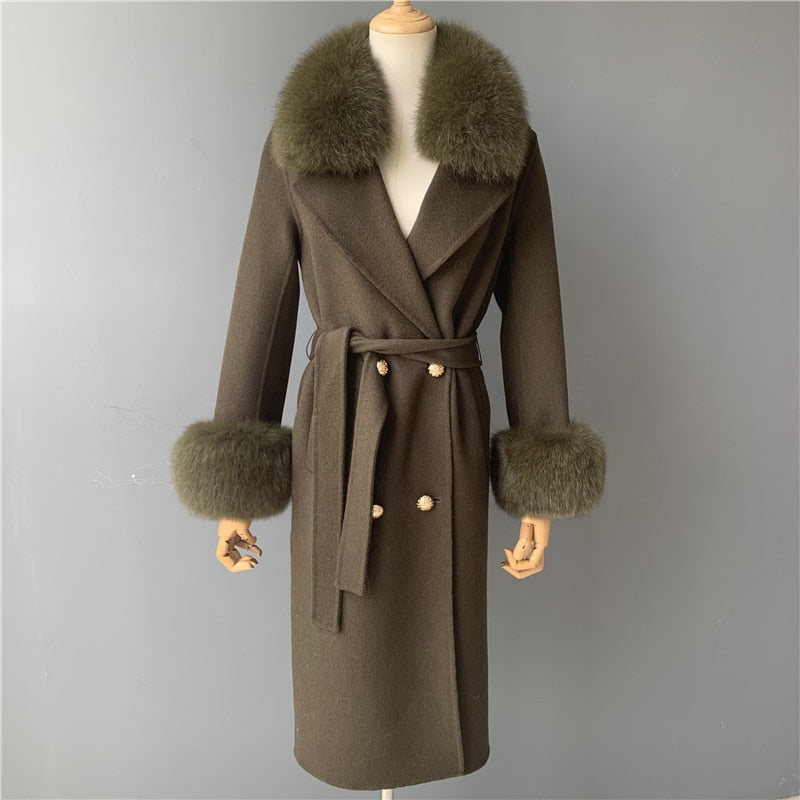 Kylah Cashmere Wool Coat