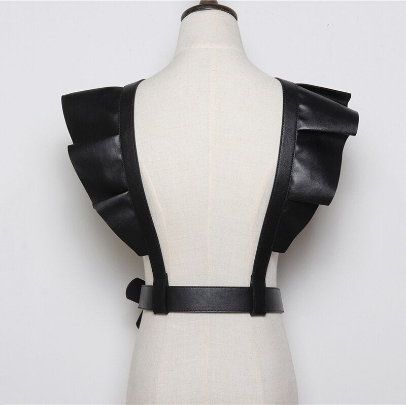 PU Leather Vest Belt