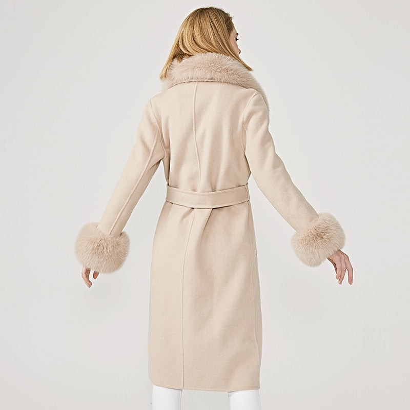 Kylah Cashmere Wool Coat