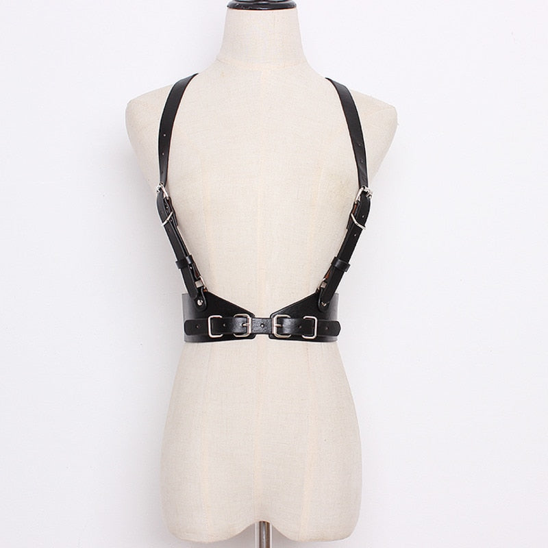 PU Leather Suspender Belt