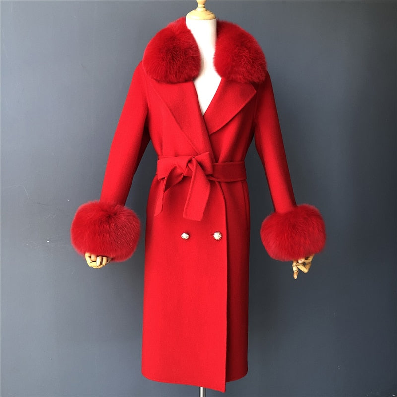 Kylah Cashmere Wool Coat