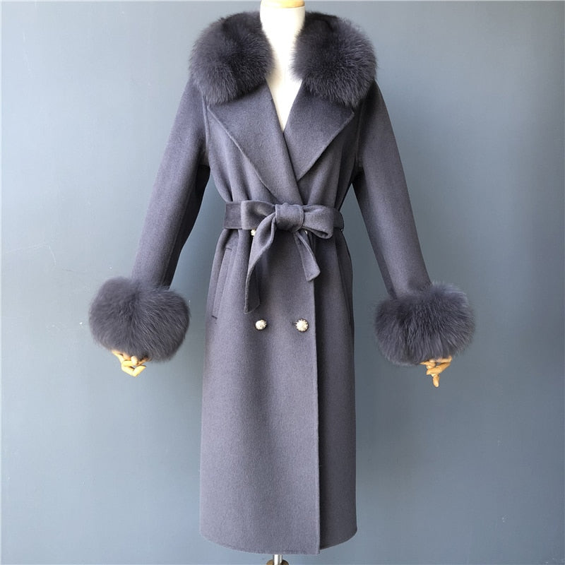 Kylah Cashmere Wool Coat