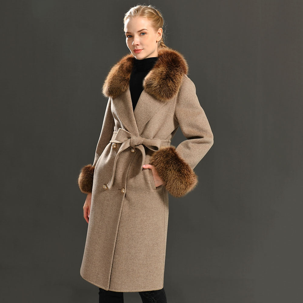 Kylah Cashmere Wool Coat