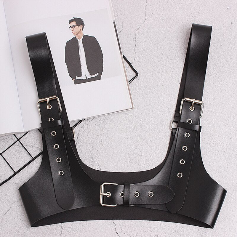 PU Leather Vest Belt